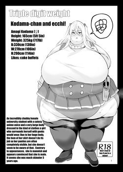 Triple digit weight Kodama-chan and H! poster