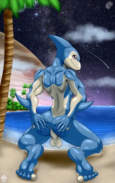 Neo-Spacian Aqua Dolphin by Darkshiner8 poster