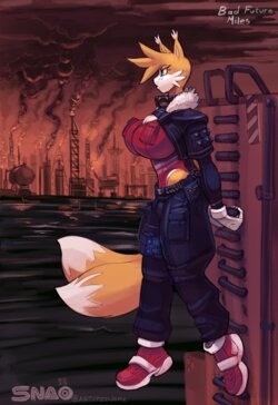Tails Pilot oil ocean (Sonic the Hedgehog) poster
