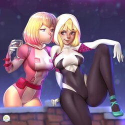 NSFW Gwenpool And SpiderGwen poster